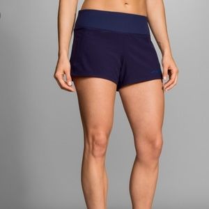 Nike navy blue breathable running shorts
